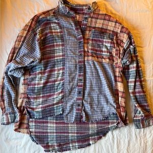 Urban Outfitters over sized flannel- plaid multicolored - BDG